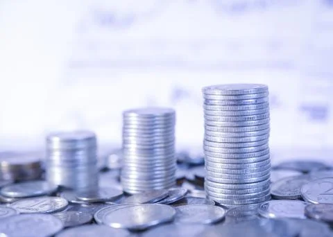 The coin tower Stock Photos