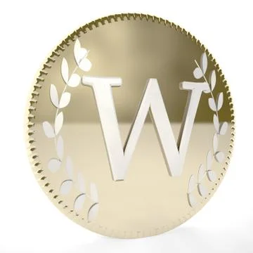 Coin W Stock-Illustration