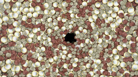 Coin whirlpool euro Vídeo Stock 24676522