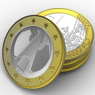 Coin.Europe.1 Euro.Germany.LP ~ 3D Model #91389220