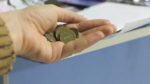 Coins and banknotes Stock Footage 239068558