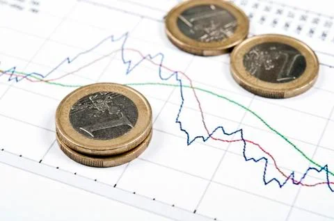 Coins and graph Photos