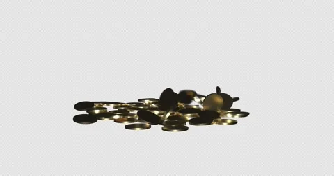 Coins Animation Stock Footage 153769267