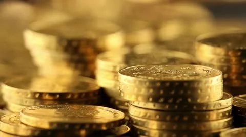 Coins background Stock Footage 20543630