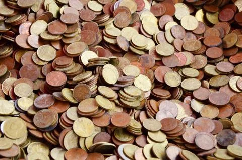 Coins background Foto stock