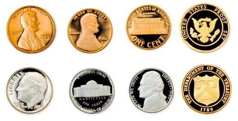 Coins collection Stock Photos