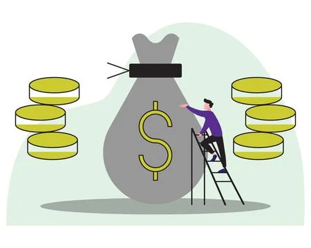 Coins Concept Illustration Stock Illustration