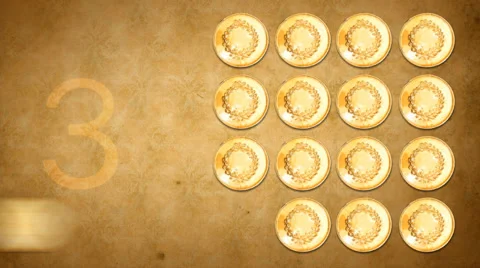 Coins Countdown Stock Footage 39574170