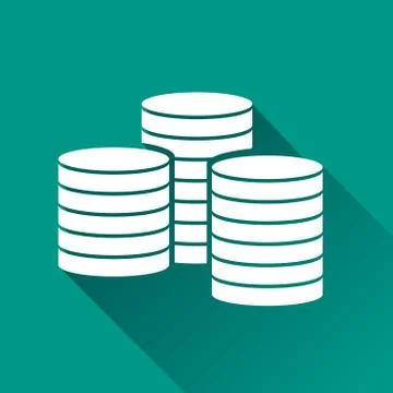 Coins design icon Stock Illustration