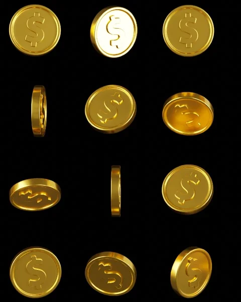 Coins dollar pattern background	 Stock Footage 285220681