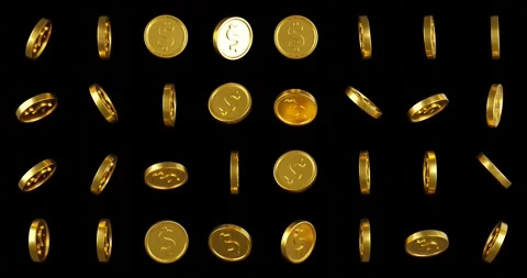 Coins dollar pattern background	 스톡 동영상 285222144