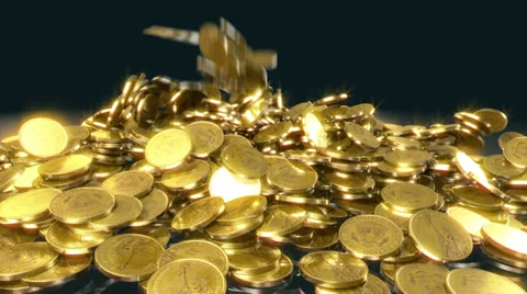 Coins fall Stock-Footage 38431832