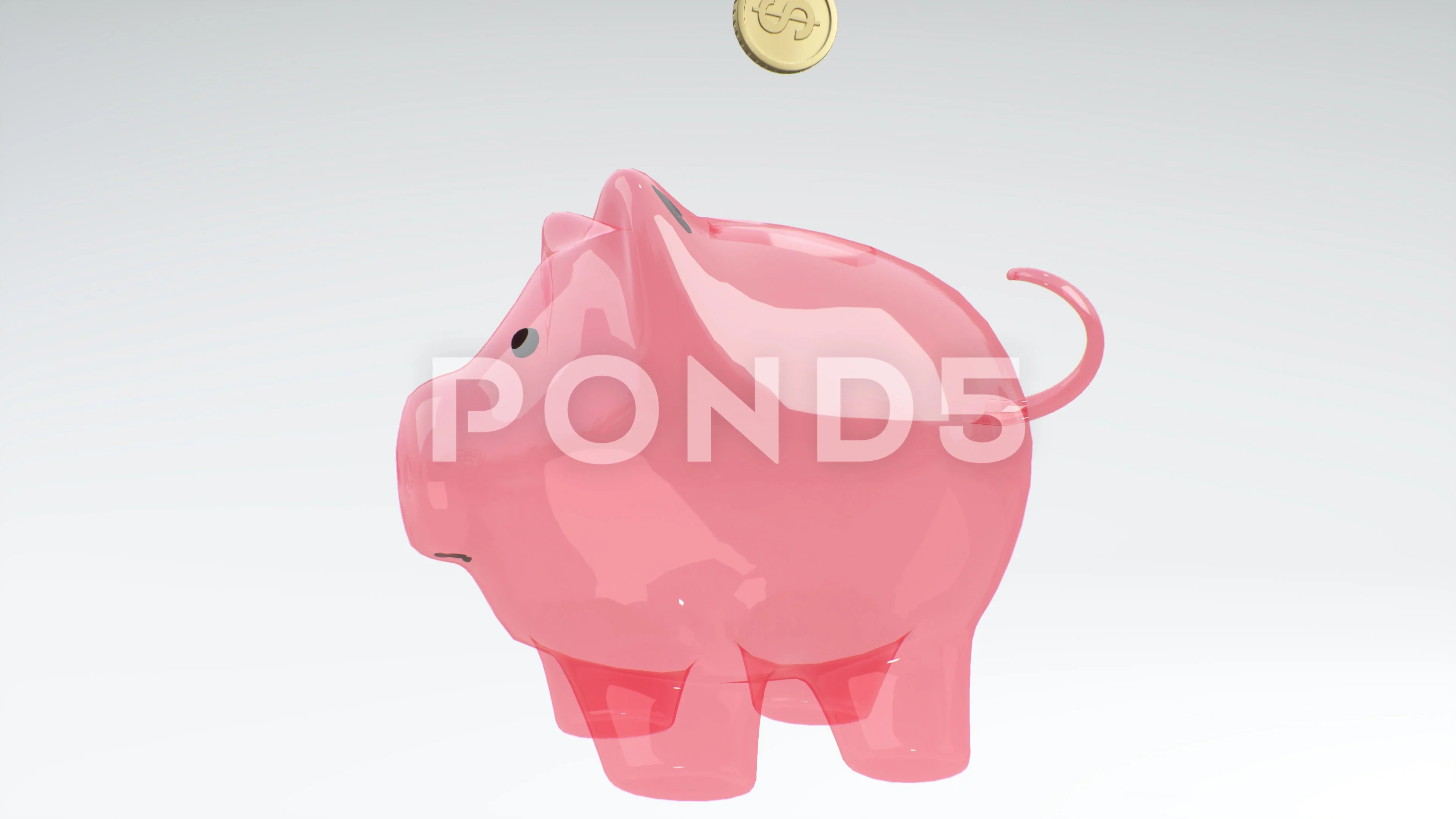 glass piggy bank