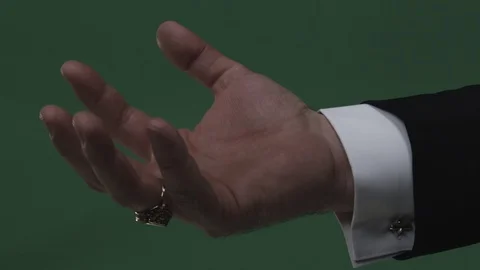 Coins fall into your hand Video stock 112123700