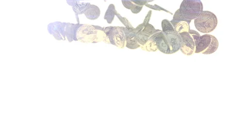 Coins falling Stock-Footage 27289604