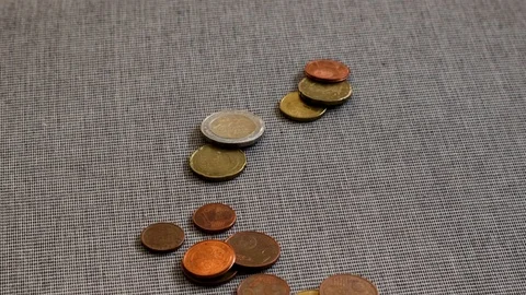 Coins falling Stock Footage 103042734