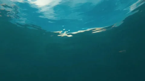 Coins falling under the water Stock Footage 130430975