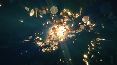 Coins fight Stock Footage 38490502