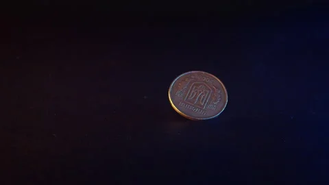 Coins fly into the air Stock Footage 149202748