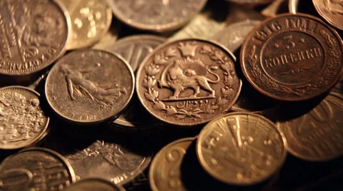 Coins Stock Footage 27832169