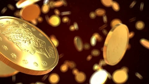 Coins Stock Footage 76290903