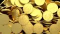 Coins gold fill screen transition golden money cash pile HD Footage