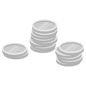 Coins icon. Stock Illustration