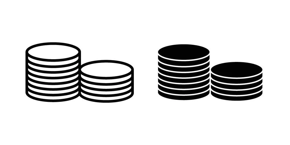 Coins icon vector design illustrations イラスト素材
