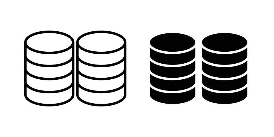 Coins icon vector editable eps10 イラスト素材