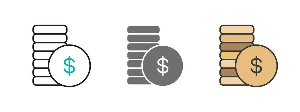 Coins Stock Illustration