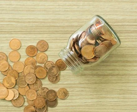 Coins jar Stock Photos