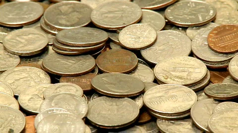 Coins in Motion 1 of 4 Video stock 460081