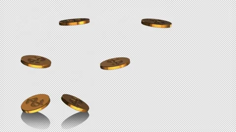 Coins Pile Up Stock Footage 137879099