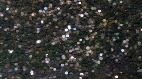 Coins in the pond bottom. Stock Footage 67287259