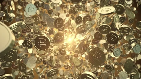 COINS RUB Stock Footage 105615945
