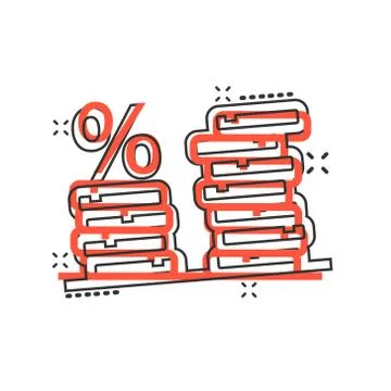 Coins stack icon in comic style. Dollar coin cartoon vector illustration on w 库存插图