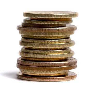 Coins stack Stock Photos