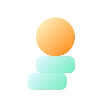Coins stack pixel perfect flat gradient color ui icon 스톡 일러스트