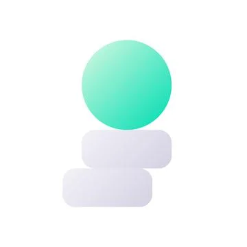 Coins stack pixel perfect flat gradient two-color ui icon 스톡 일러스트