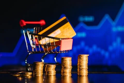 Coins stack step growing growth value increase profit rate up, The best exc.. Stock Photos