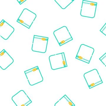 Coins storage pocket vector seamless pattern Stockillustratie