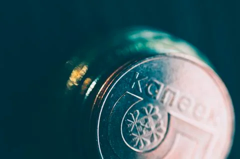 Coins On Table Stock Photos