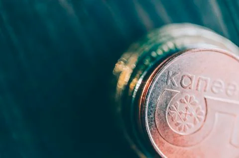 Coins On Table Stock Photos