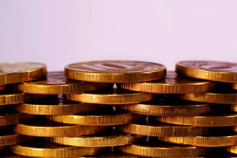 Coins texture Stock Photos