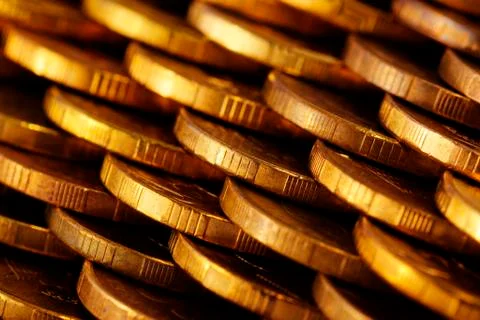 Coins texture Stock Photos