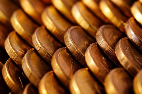 Coins texture Stock Photos