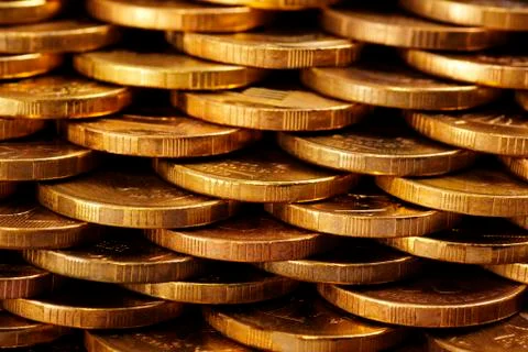 Coins texture Stock Photos