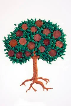 Coins tree Stock Photos