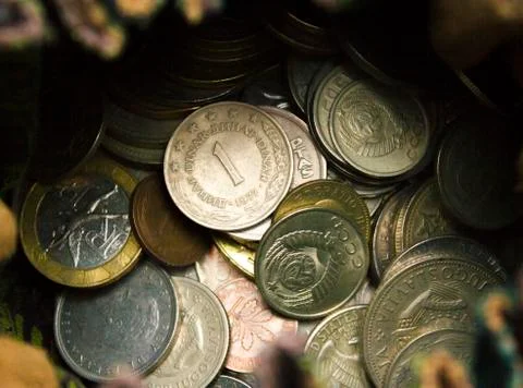 Coins worldwide Stock Photos