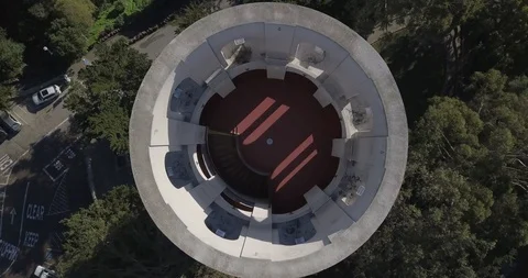 Coit Tower From Above Stock Footage 108825659